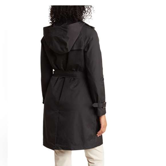 Michael Kors Belted Water Resistant
Trench Coat with Removable Hood. Black. Smal - Picture 5 of 5